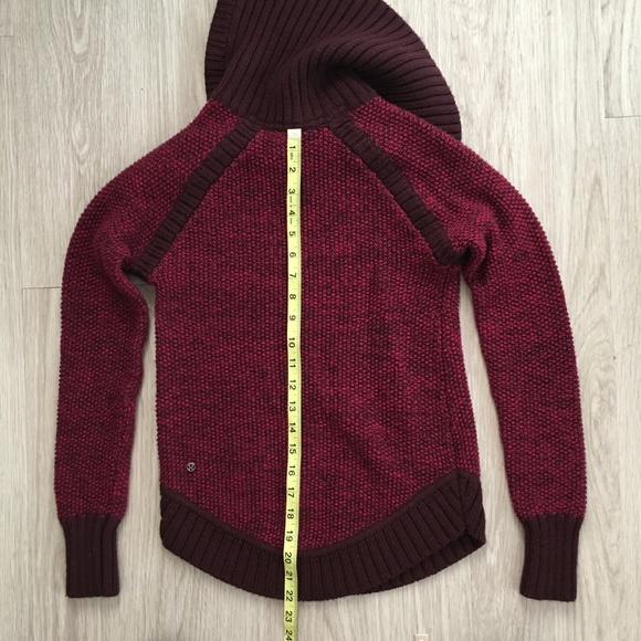 lululemon athletica Burgundy Cowl Neck Sweater - Picture 4 of 8